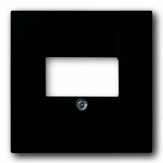 Накладка для акустической розетки 0247, 0248, ABB Basic 55 цвет черный (2539-95)
