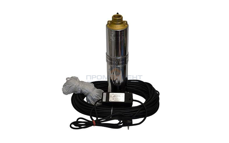Насос скважинный Водолей БЦПЭ 1,2-50 У (1,6 кВт, Qmax 4,3 м³/ч, Hmax 75 м, кабель 50 м)