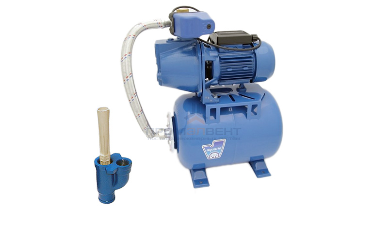 Насосная станция Aquario AUTO ADP-355 - 0,75 кВт (24 л, однофазный, Hmax 50 м, Qmax 35 л/мин)