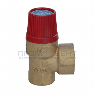 Клапан предохранительный STOUT - 1/2", сброс 3/4" (ВР/ВР, Рн 2.5 бар, для систем отопления)