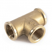 Тройник латунный резьбовой равнопроходный STOUT (ВР) - 1"1/4