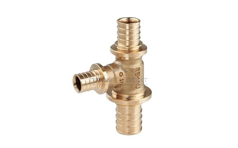 Тройник переходной REHAU PLATINUM - 20 x 16 x 20 (бронза, для труб из сшитого полиэтилена RAUTITAN)