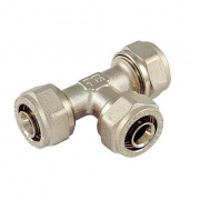 Тройник переходной Tiemme 1607 - 32x3.0 x 20x2.0 x 32x3.0 (винтовой, для металлопластиковых труб)