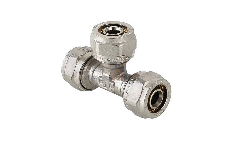 Тройник переходной VALTEC VTm.331 - 26 x 20 x 26 (винтовой, для металлопластиковых труб)