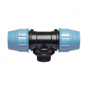 Тройник с переходом на наружную резьбу UNIDELTA 1010 - 50 x 1"1/4 (винтовой, для труб ПНД)