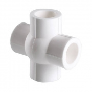 Крестовина компланарная VALTEC VTp.775 - 20 (для полипропиленовых труб под пайку, цвет белый)