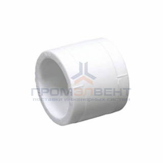 Муфта Fusitek - 50 (для полипропиленовых труб под пайку, цвет белый)
