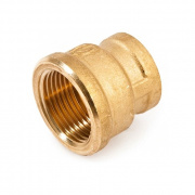 Муфта латунная резьбовая переходная STOUT - 1"1/2 x 1"