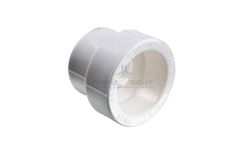 Муфта редукционная VALTEC VTp.705 - 40 x 25 (для полипропиленовых труб под пайку, цвет белый)