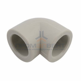 Отвод 90° FV-Plast - 20 (для полипропиленовых труб под пайку, цвет серый)