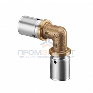 Отвод 90° Oventrop Cofit P - 40x3.5 (прессовой, латунь)
