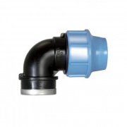 Переход на внутреннюю резьбу угловой UNIDELTA 1009 - 16 x 3/4" (винтовой, для труб ПНД)