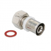 Переход на накидную гайку VALTEC VTm.222 - 20 x 3/4" (прессовой, для металлопластиковых труб)