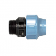 Переход на наружную резьбу UNIDELTA 1003 - 40 x 1" (винтовой, для труб ПНД, резьба пластиковая)