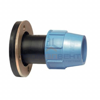 Переход на фланцевое соединение UNIDELTA 1011 - 63 x 2"1/2 (винтовой, для труб ПНД)