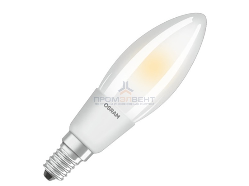 Лампа филаментная светодиодная свеча Osram LED P Retrofit CLAS B 40 DIM 4.5W/827 FR E14 Filament