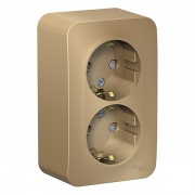 Розетка 2-ая с заземлением со шторками Blanca Schneider Electric 16А 250В титан