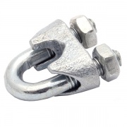 Зажим стальной 5мм DIN741 для троса оцинкованный