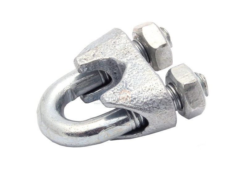 Зажим стальной 3мм DIN741 для троса оцинкованный