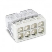 Клеммник WAGO 8 (одножильных) х 0,5-2,5 мм2 24A Cu/Al с пастой "Alu-Plus" [уп. 50шт]