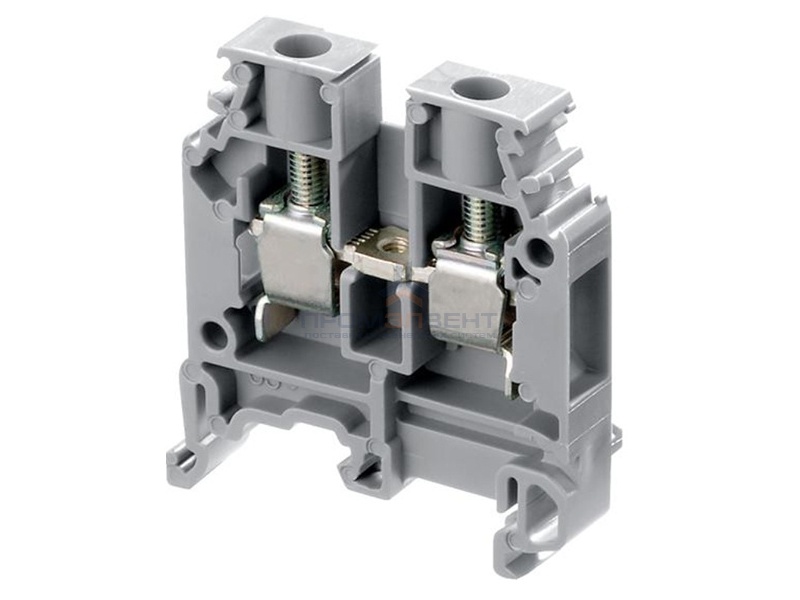 Клеммник ABB М6/8 на DIN-рейку 6мм.кв. серый