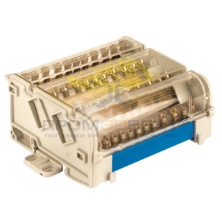 Блок распределительный на DIN рейку DKC 4р 125А, 7х6мм 2х7,5мм 2x9мм.