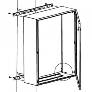 Комплект крепления шкафов CE/RAM box к столбу (ширина шкафа - 500 мм)