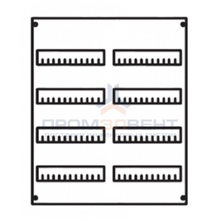 Панель под установку модульных устройств 2ряда/4 рейки высота 600 мм