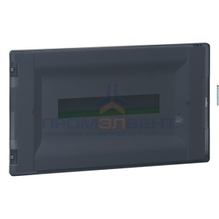 Распределительный щиток Legrand Practibox3 в нишу на 18 модулей с клеммниками N+PE, прозрачная дверь