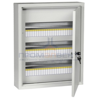 Щит металлический ЩРн-54з-1 36 УХЛ3 IP31 на 54 модуля навесной 540х440х120 серый ИЭК